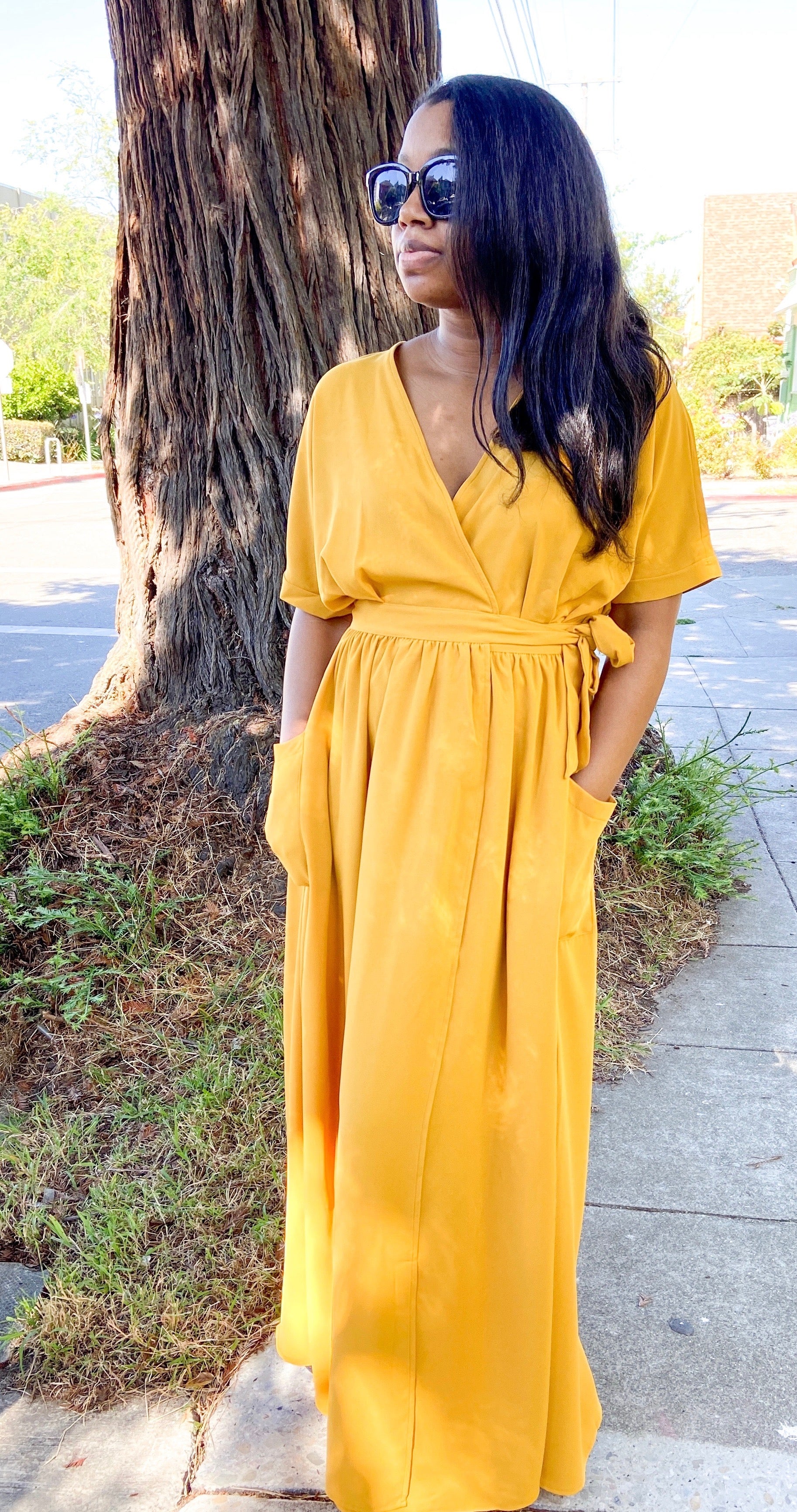 Shining Bright Wrap Dress Zadah Clothing