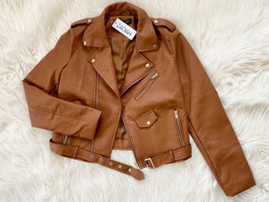 Cognac Biker Jacket