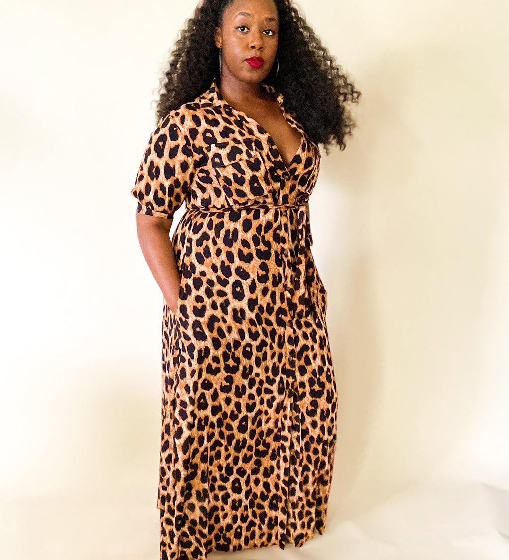 Flirty Leopard Dress