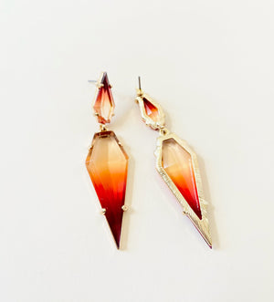 Ombre Gem Drop Earrings